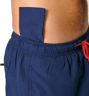 Munich Kort badpak met binnenvoering van gaas MUHARBOURNAVY01 man Blauw - L