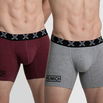 Munich Pack-2 Casual Boxers met ademende stof TU1290 heren Veelkleurig