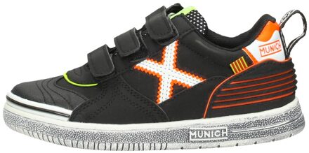 Munich Sneaker Jongens Zwart/Oranje