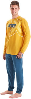 Munich Winterpyjama lange mouw ronde hals MU1 heren Geel - 2XL