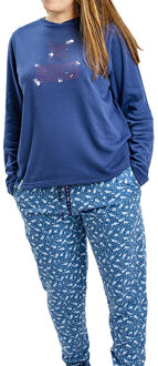 Munich Winterpyjama met lange mouwen MUDP0200 Blauw