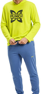 Munich Winterpyjama met lange mouwen MUDP0251 Blauw