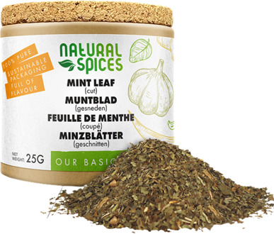 Munt blad gesneden - 25 gram