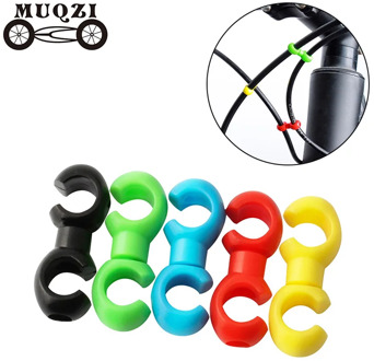 MUQZI 10Pcs Bike Line buckle Derailleur Shift Brake Line Pipe fixed Cable Clasp Rotatable Clip MTB Road fixed gear Bicycle parts