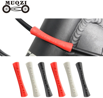 MUQZI 4/8pcs Bike Brake Shift Line Cable Protective Sleeve Bicycle Frame Paintrubber Protector Cover