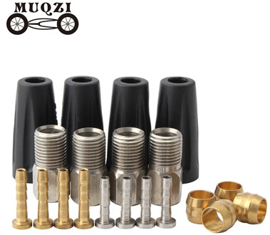 MUQZI 4 set BH59 BH90 Bike Brake Hose Hydraulic Disc Brake Olive Connect Insert Set Oil needle brake fitting