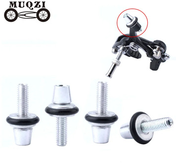 MUQZI 4pcs Bicycle Brake Cable Adjuster Screw Clamp Fine Adjustment M6 aluminum alloy Bolt Fixed Gear Road Bike