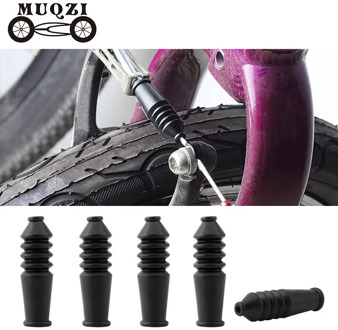 MUQZI 4pcs Bike V Brake Cable Protector Boots Rubber Sleev MTB Road Bicycle Brake Inner Line Dust-Proof Sleeves