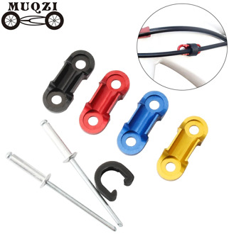 MUQZI Bike Frame Embedded Brake Shift Cable Base MTB Road Bicycle Aluminum Alloy Line Pipe Clamp Hose Fixed Base