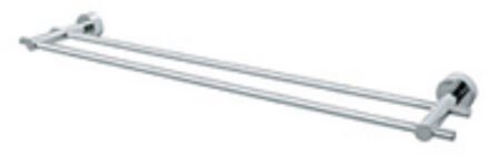 Murcia handdoekhouder dubbel 60cm inox