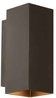 Murio SQ Flat Wandlamp - Bruin