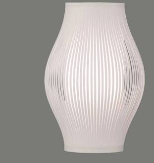 Murta tafellamp, 36 cm, wit wit, nikkel gesatineerd