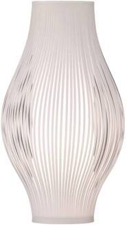 Murta tafellamp, 51 cm, wit wit, nikkel satijn