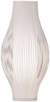 Murta tafellamp, 71 cm, wit wit, nikkel satijn