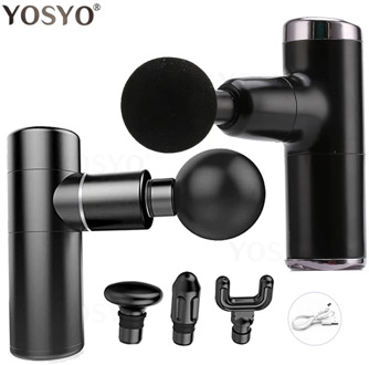 Muscle Massage Gun Neck Muscle Massager Mini Pocket Electric Pain Trainer Therapy for Body Massage Relaxation Pain Relief