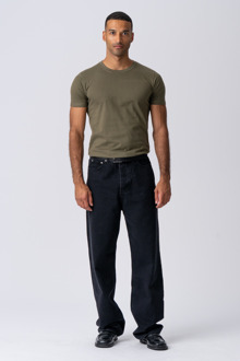 Muscle T-shirt - leger groen - maat L