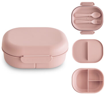Mushie Lunchbox blush Roze/lichtroze