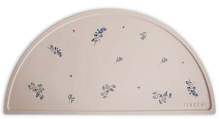 Mushie Placemat Lilac Flowers Beige