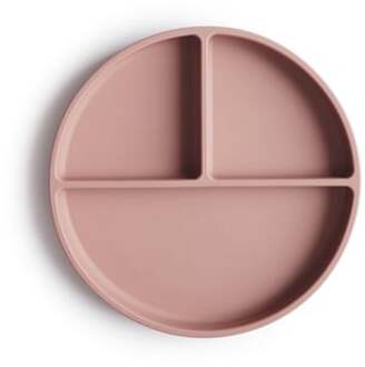 Mushie Silicone bord met onderverdeling - Mushie - Blush roze