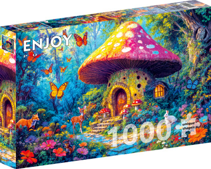 Mushroom Cottage Puzzel (1000 stukjes)