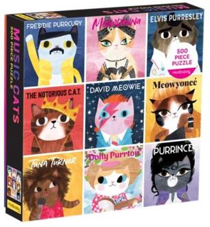 Music Cats 500 Piece Family Puzzle -   (ISBN: 9780735366664)