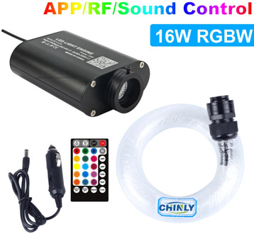 Music Control Car Fiber Optic Light Blutooth APP Control Starry Lights 12V Limousine LED Fiber Optic Cable Mixed Size Lighting