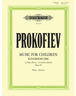 Music For Children: 12 Easy Pieces For Piano (1935) Für Klavier Solo Op. 65 -Kindermusik- - Prokofjew, Sergej