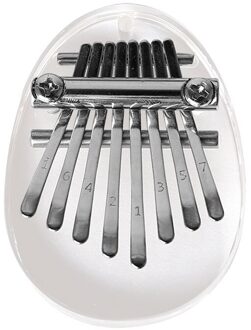 Musical Instrumentos Musicales Muziekinstrument Acryl Duim Piano Mbira Kristal Transparante 8 Toetsen Kalimba Ellipse