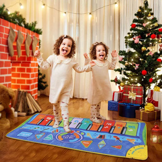 Musical Mat with Animal Montessori Toys Educational Toys for Kids Baby Piano Carpet Music Game Instrument Baby Toy 1 to 2 Years