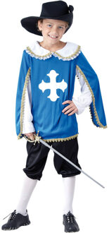 musketier kinderkostuum, 4 tot 6 jaar