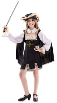 Musketier Kostuum Meisje Johanna Zwart
