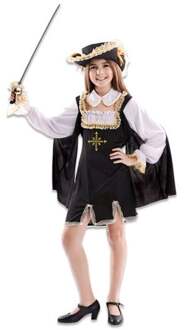 Musketier Kostuum Meisje Johanna Zwart