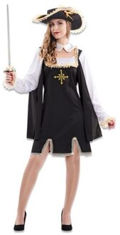 Musketier Kostuum Vrouw Anna Zwart