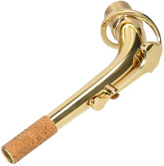 Muslady Altsaxofoon Nek Messing Bocht Hals Sax Vervanging Deel Sax Accessoire Saxofoon Accessoires Goud