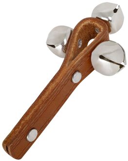 Muslady Handvat Bell Shaker Tafelbel Stok Percussie Muzikaal Speelgoed Met 3 Jingle Bells Voor Kinderen