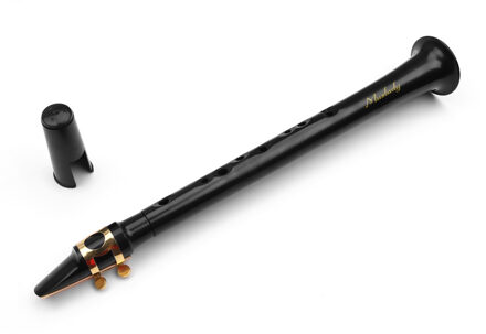 Muslady Mini Pocket Bb Saxofoon Sax ABS met Draagtas Houtblazers Instrument Plastic Saxofoon zwart
