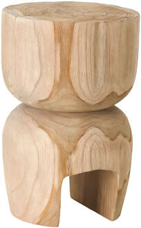Must Living Bijzettafel 'Amber' Teakhout, kleur Naturel - 30 cm