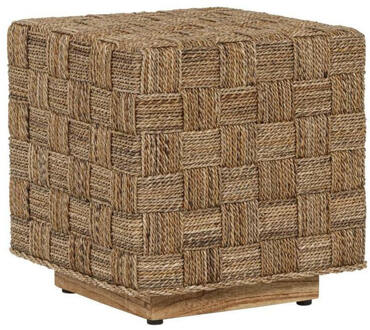 Must Living Bijzettafel 'Chess Board' Abaca, 40cm Naturel - 40 cm
