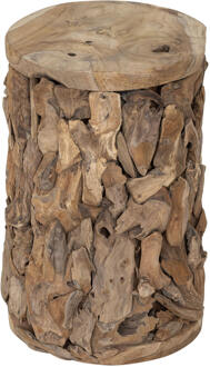 Must Living Bijzettafel 'Spice' Teakhout, Ø30cm - 30cm