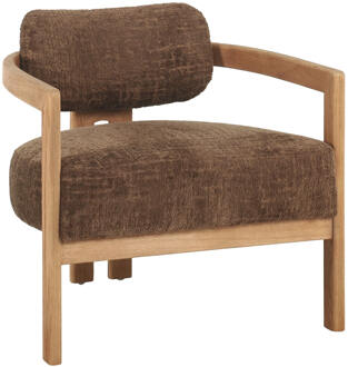 Must Living Fauteuil 'Kelly' Chenille, kleur Bruin/Naturel