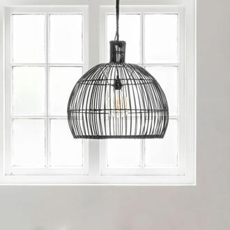 Must Living Hanglamp 'Las Salinas' Rotan, 50cm, kleur Zwart - 50 cm