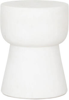 Must Living Krukje 'Motto' Cement, 35cm, kleur Wit - 35 cm