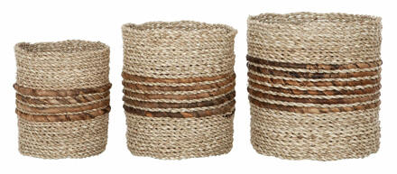 Must Living Mand 'Carvoeiro' Zeegras, Set van 3 stuks Naturel