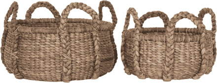 Must Living Mand 'Colony' Laag, Waterhyacint, Set van 2 stuks Naturel