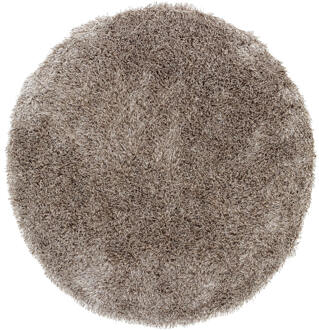 Must Living Rond Vloerkleed 'Crown' 150cm, kleur Bruin - 150 cm