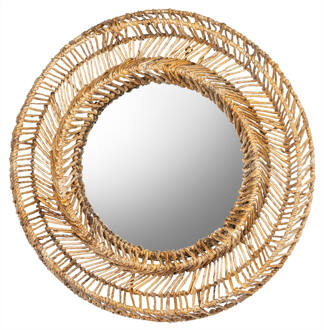Must Living Ronde Spiegel 'San Miguel' Abaca, 70cm Naturel - 70 cm