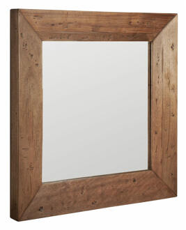 Must Living Spiegel 'Parade' Hout, 100 x 100cm Naturel - 100 x 100 cm