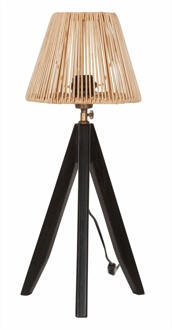 Must Living Tafellamp 'Montecristo' Teakhout, kleur Zwart