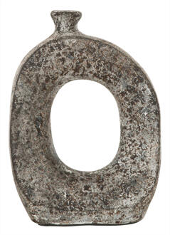 Must Living Vaas 'Salda' Terracotta, 23cm, kleur Grijs - 23 cm