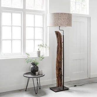 Must Living Vloerlamp 'Contemporary' Teakhout, 180cm Naturel